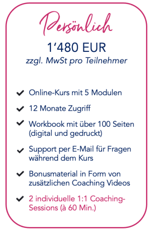 Kurs Paket Persönlich